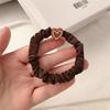 High-Elastic Heart & Intestine Pattern Hair Tie - Durable Rubber Band for Girls