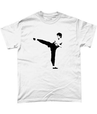 Bruce Lee Vstup draka Tričko Kung Fu Karate