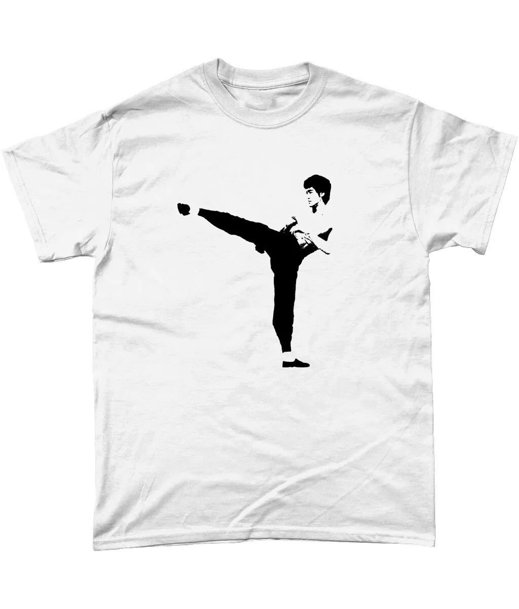 

Брюс Ли Входит Дракон Футболка Кунг-фу Каратэ L