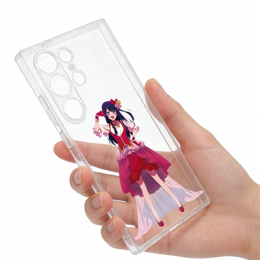 

H-Live VTuber Ai H-Hoshin Phone Case For Samsung S25,S24,S21,S22,S23,S20,Ultra,Plus,lite,fe,5G Transparent Cover Samsung S305G