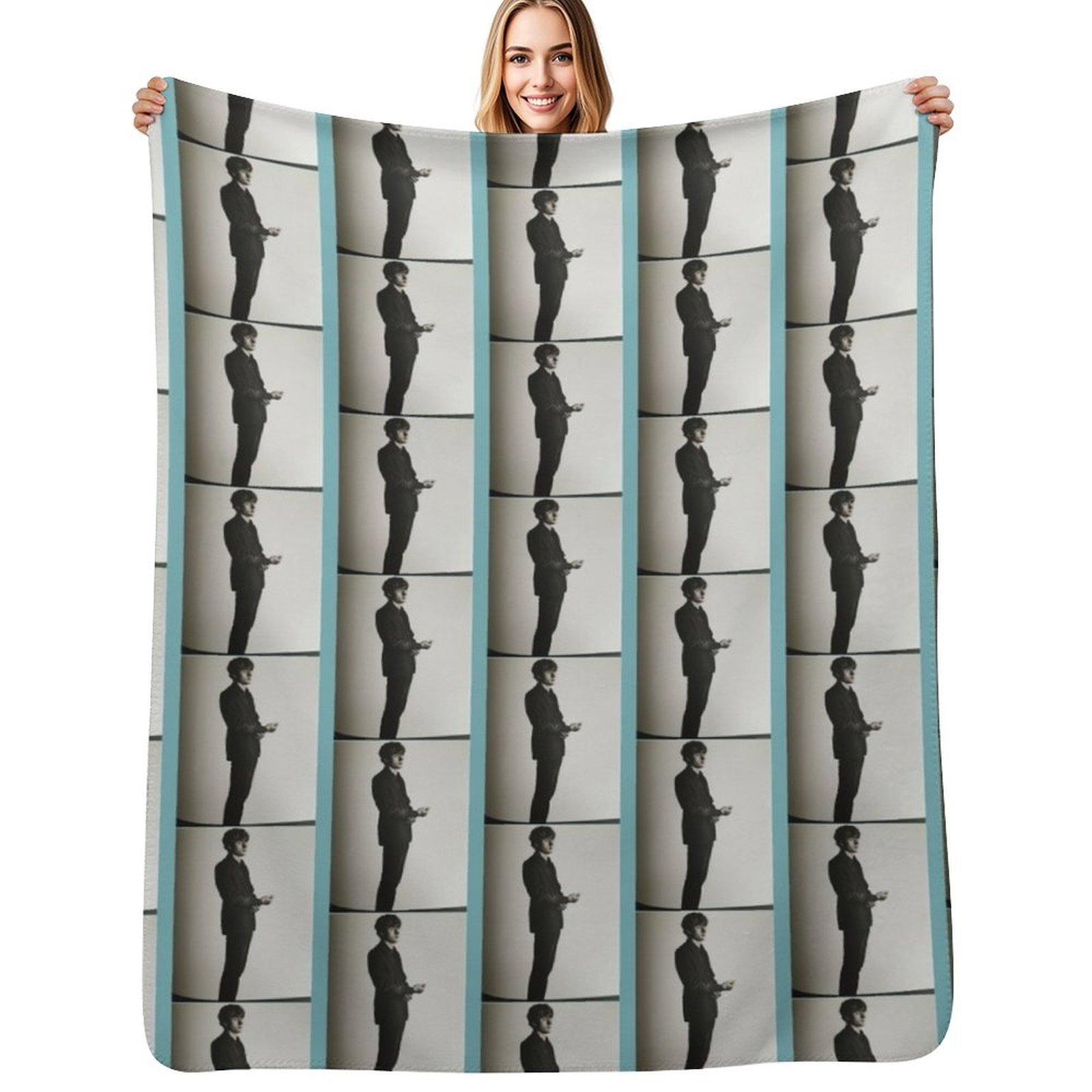 James Acaster Throw Blanket Cozy Sofa Blanket for TV Watching Napping Size: 75*100cm, Weight: 230 GSM