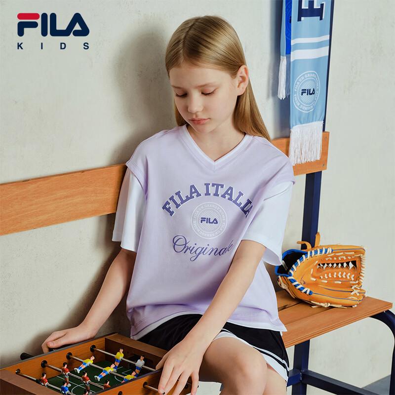 FILA Kids' Short Sleeve V-Neck T-shirt