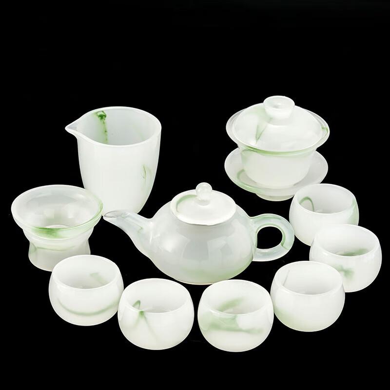 ChaXun 11-Piece Ink Wash Liuli Tea Set