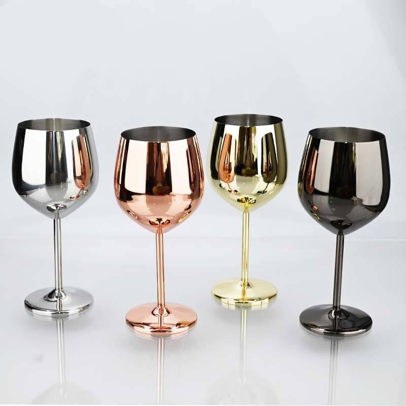Stainless Wine Steel Glasses Fashionable Simple Vintage Home Wine Champagne