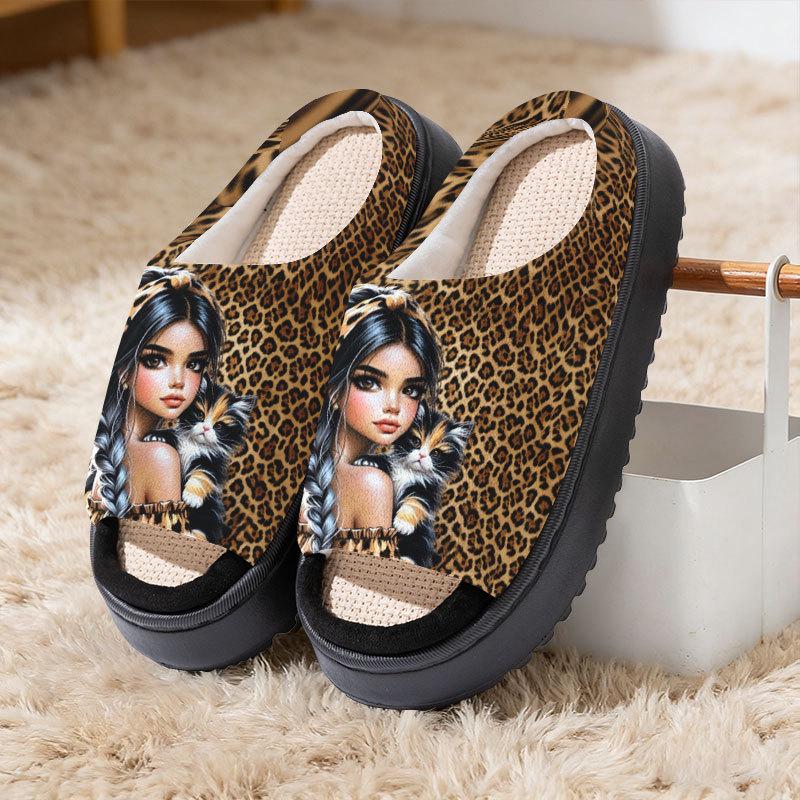 Cartoon Linen Cotton Unisex Slippers - Spring/Summer/Autumn Collection