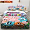 Carton The Amazing World Beding Set Gumbal Young Boys Young Girls Twin Quen King-Sized Dimensionsd Dimensions Soft Duvet Cover Pilowcase Bed boys