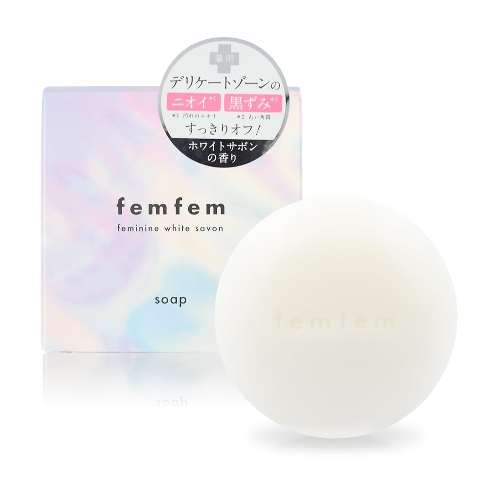 Femfem Feminine White Delicate Zone Cleansing Dark Deodorizing Soap, Sheets, Soap, Vio, Spots, Moisturizing,
