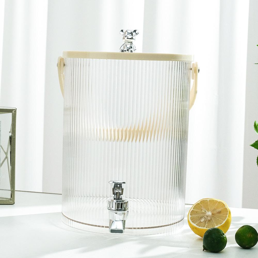 Striped Party Juice Jug Bear Grips Cold Water Kettle Lightly Luxurious Fruit Tea Bucket Summer