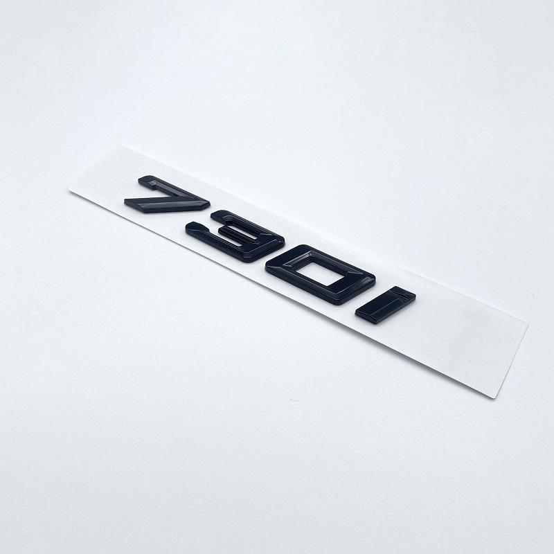 Chrom Schwarz 730i 740i 745i 750i 760i ABS Emblem für BMW 7er Reihe F03 F04 G112 Auto Heck Kofferraum Logo Aufkleber Zubehör tx2