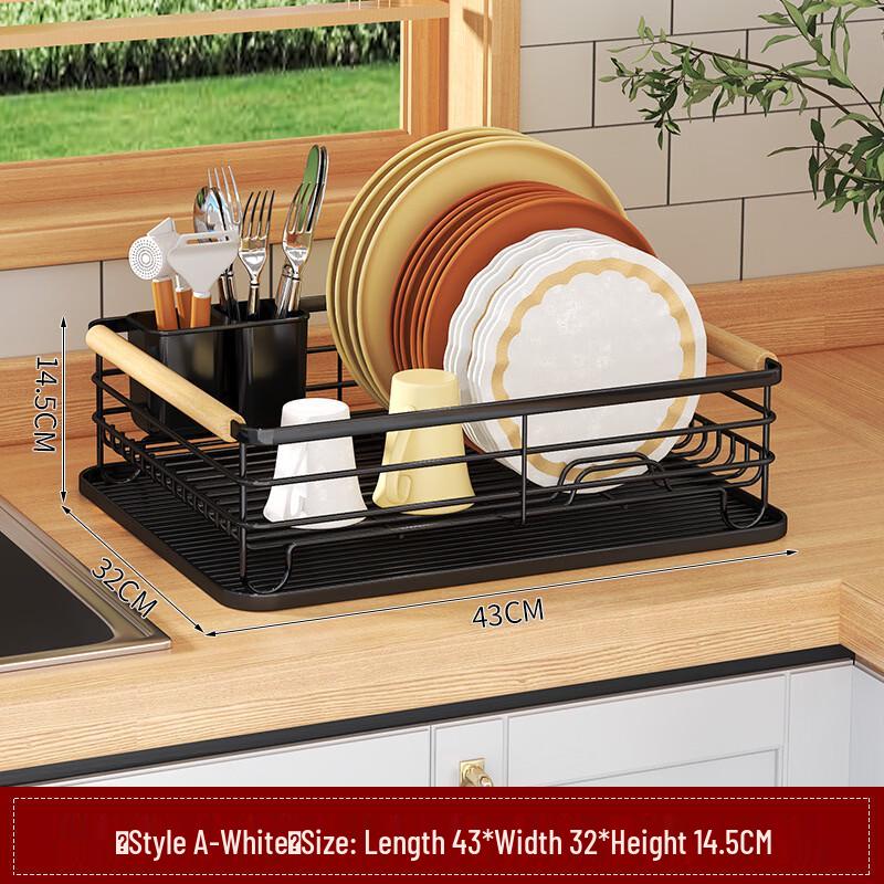 

Kitchen Countertop Dish Drying and Storage Rack