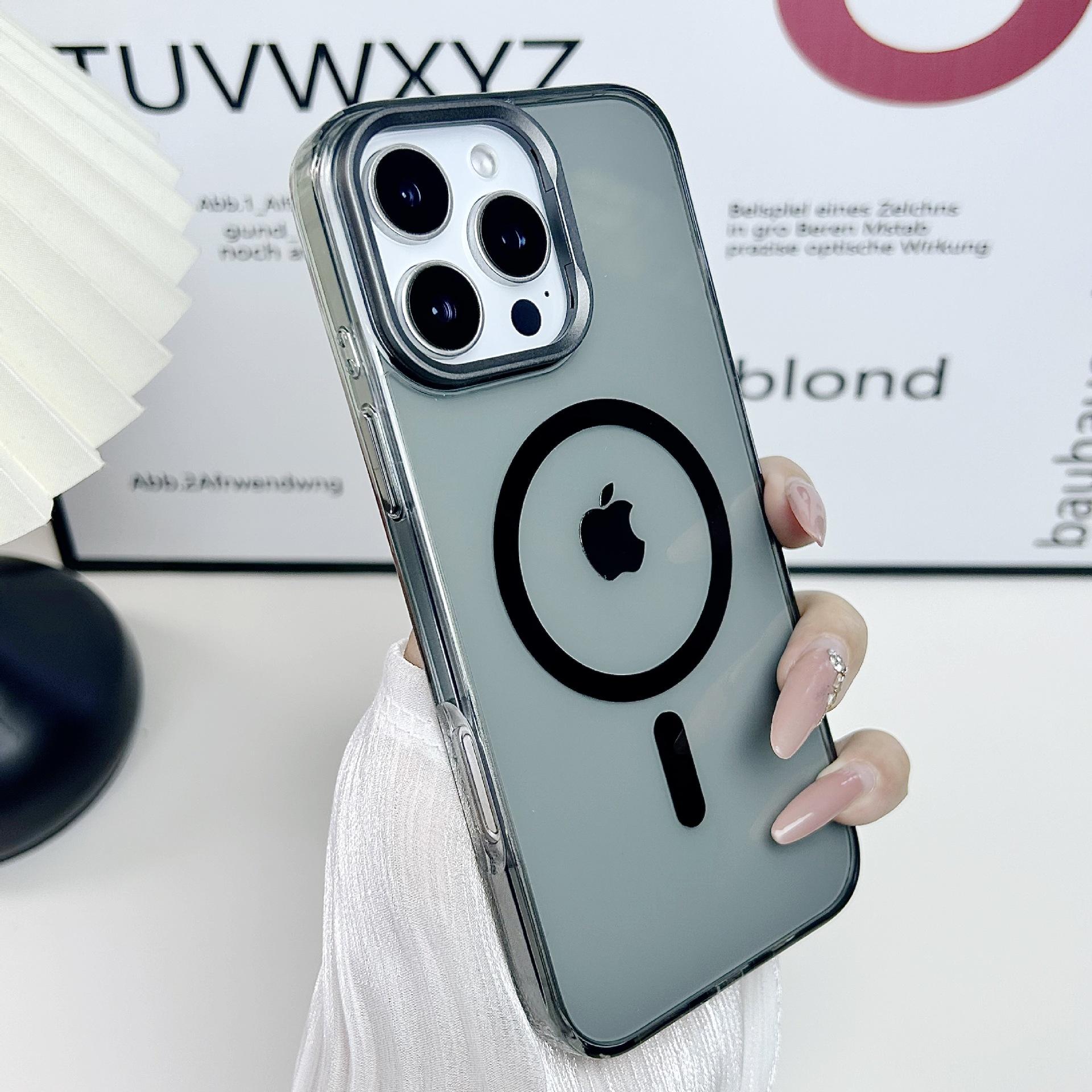 

Invisible Lens Holder for Iphone 15 Transparent Case Suitable for Iphone 16 Simple Transparent Color Magnetic Phone Case High-end For iphone16