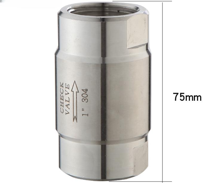 Presiune înaltă 1/8" 1/4" 3/8" 1/2" 3/4" 1" BSP Femelă Oțel Inoxidabil 304 316 Supapă de Verificare Unidirecțională Fără Retur Abur Apă Ulei