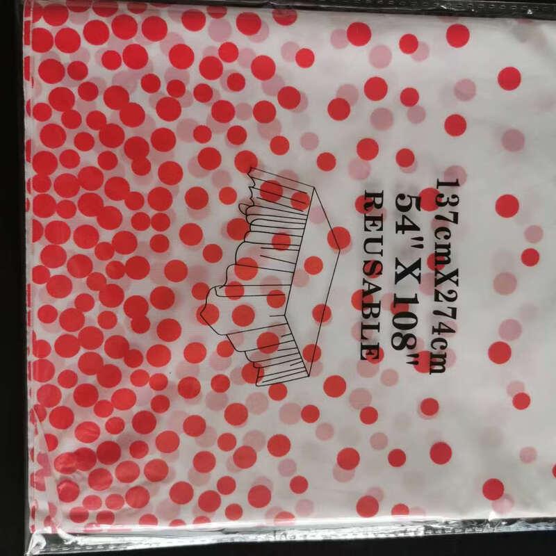 Thickened Red Dot Disposable Party Tablecloth