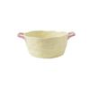 Double Ear Ceramic Soup Bowl Household Large Capacity Fruit Salad Bowl Instant Noodle Bowl