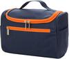 BigPlayer Nylon Compact Blue Cosmetic Bag - Zippered Makeup Organizer & Toiletry Pouch for Travel