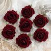 10/30pcs Artificial Flowers Home Room Table Wedding Bride Wrist Silk Roses Head Material Diy Gift Box Festival Decorative Wreath