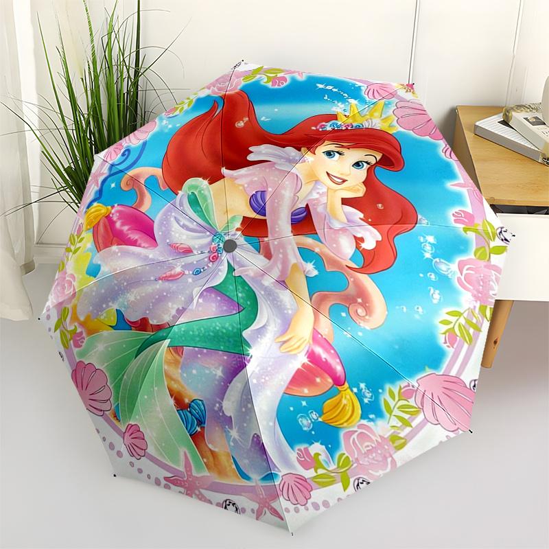 

Mermaid,Princess Automatic Opening and Closing Umbrella - 8-rib Reinforced Folding Design, Lightweight and Portable, Suitable for Daily Busi