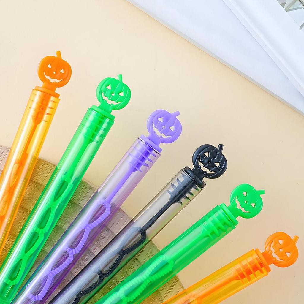 24pcs Halloween Bubble Soap Bottles Kids Trick Or Treat Gift Toys Party Favors Pumpkin Ghost Design Empty Tube Wand No Water