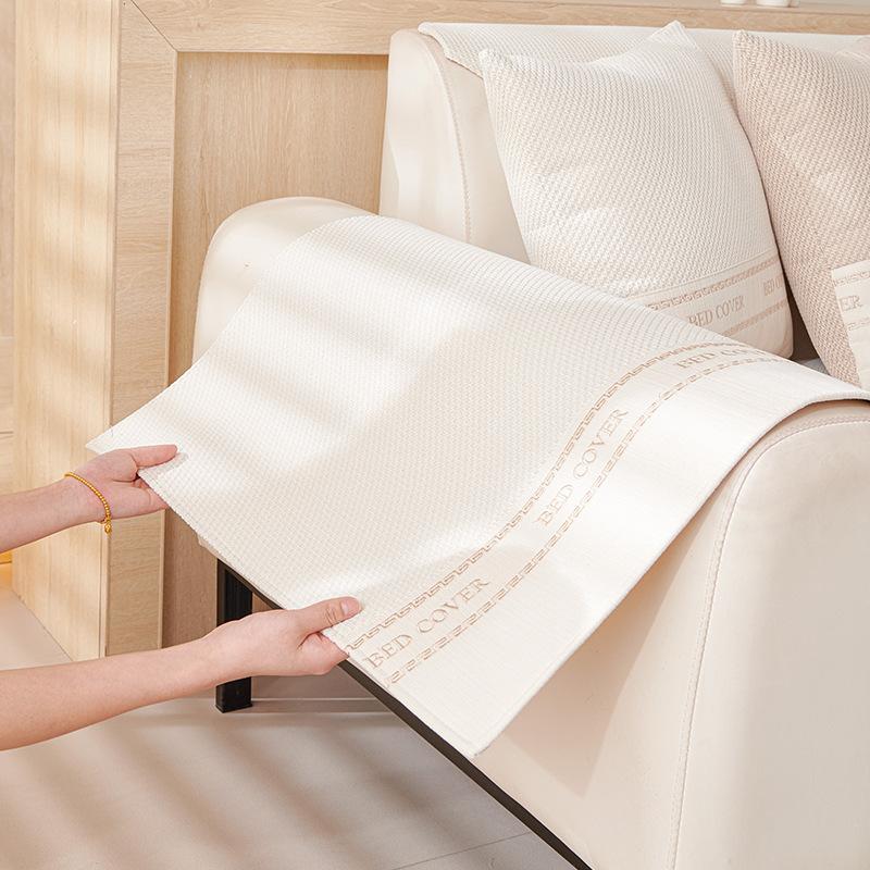 Modern Light Luxury Sofa Cushion Four Seasons Universal Chenille Non-Slip Cushion Simple Leather Sofa Cover Cover Cloth