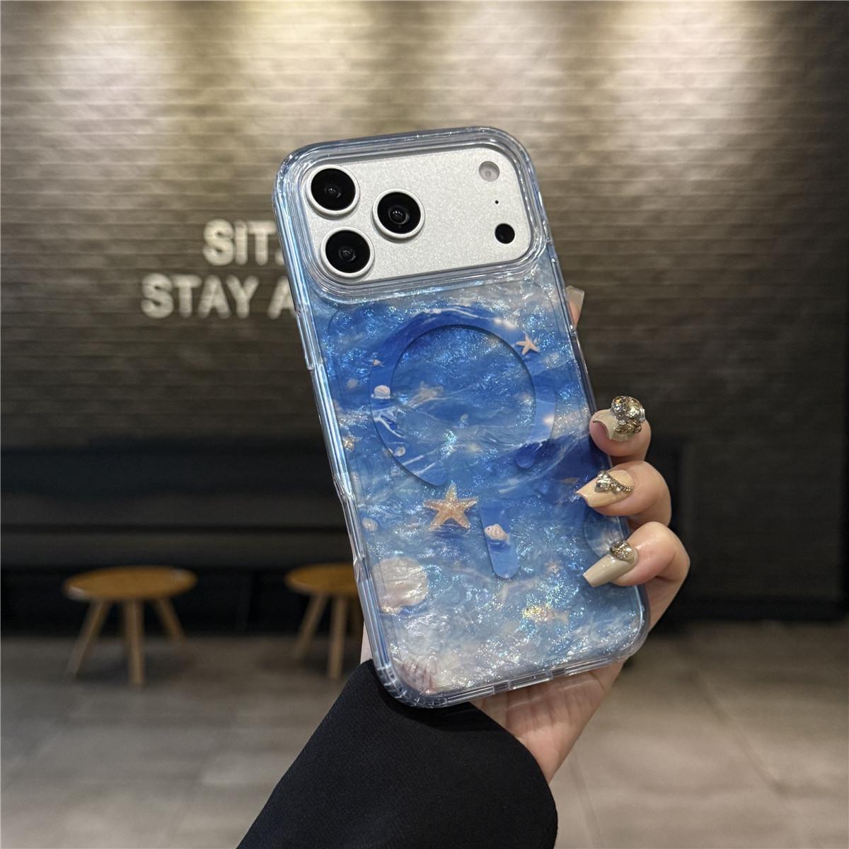 

Premium Gradient Laser Texture iPhone 17 Pro Max Case iPhone 14