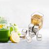 12Pcs 304Stainless Steel Ice Cube Set with Tongs Drinking Chilling Stone Metal Ice Chilling Ice Suitable for Cooling