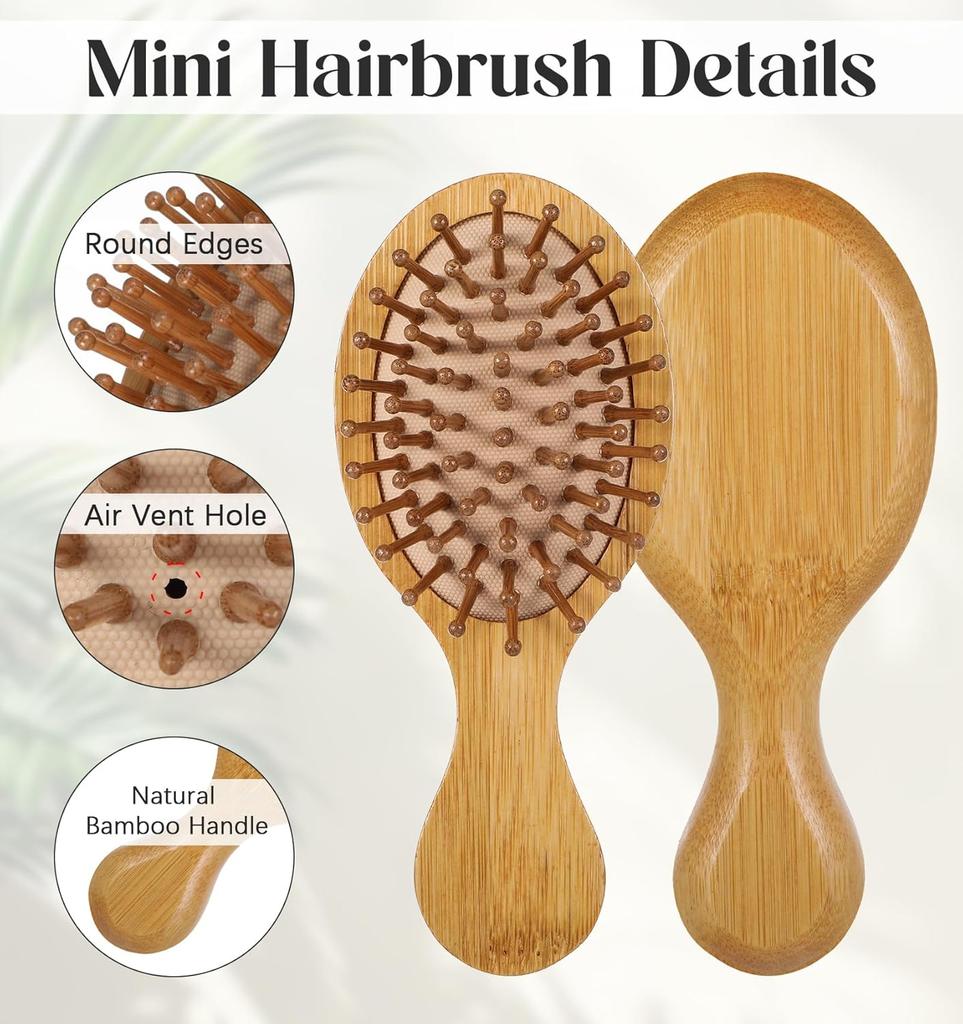 Bamboo Vent Hair Brush & Comb Painting Kit Eco-friendly DIY Gift for Home Use Child Crafts