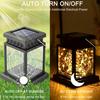 1/2PCS Solar Camping Handheld Lantern, Flashing Flame-free LED Light, Garden Outdoor Hanging Decoration, Warm White Light/RGB