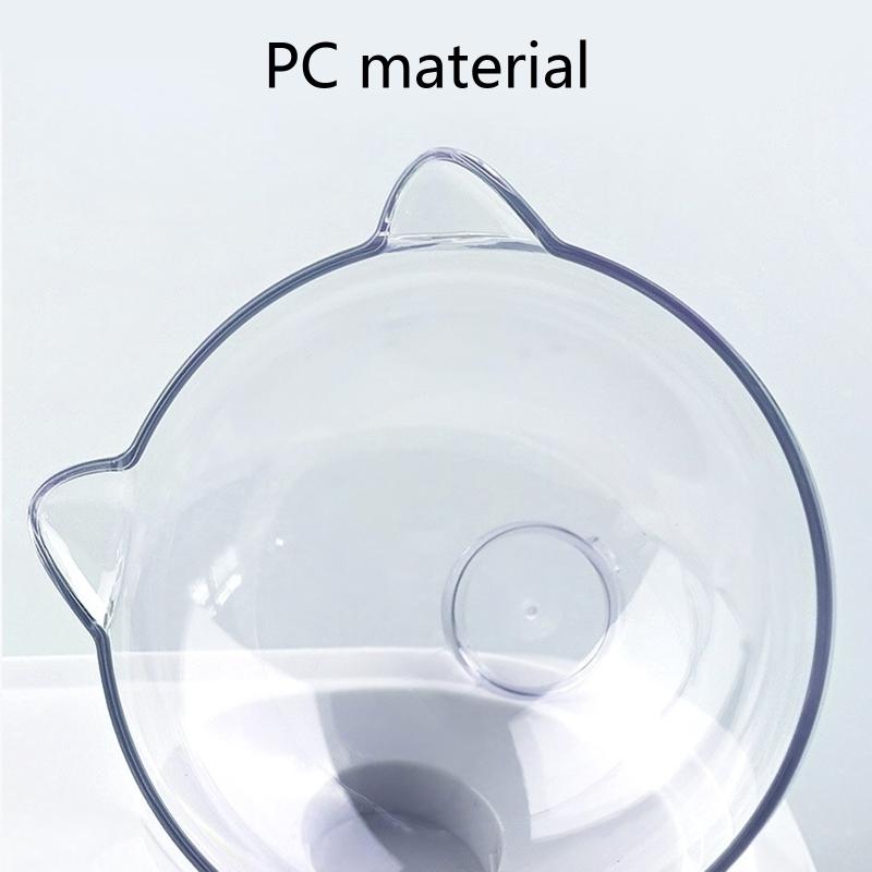 Cats Food Bowl Set Raised Small Dog Bowls for Food and Water 15° Tilted Elevated Double Dishes with Stand for Puppy