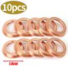 Car Oil Drain Gasket Drainage Bolt Pad Copper Oil Drain Plug Gasket Auto Replaceable Accessories 11026-01M02 for Infiniti Altima