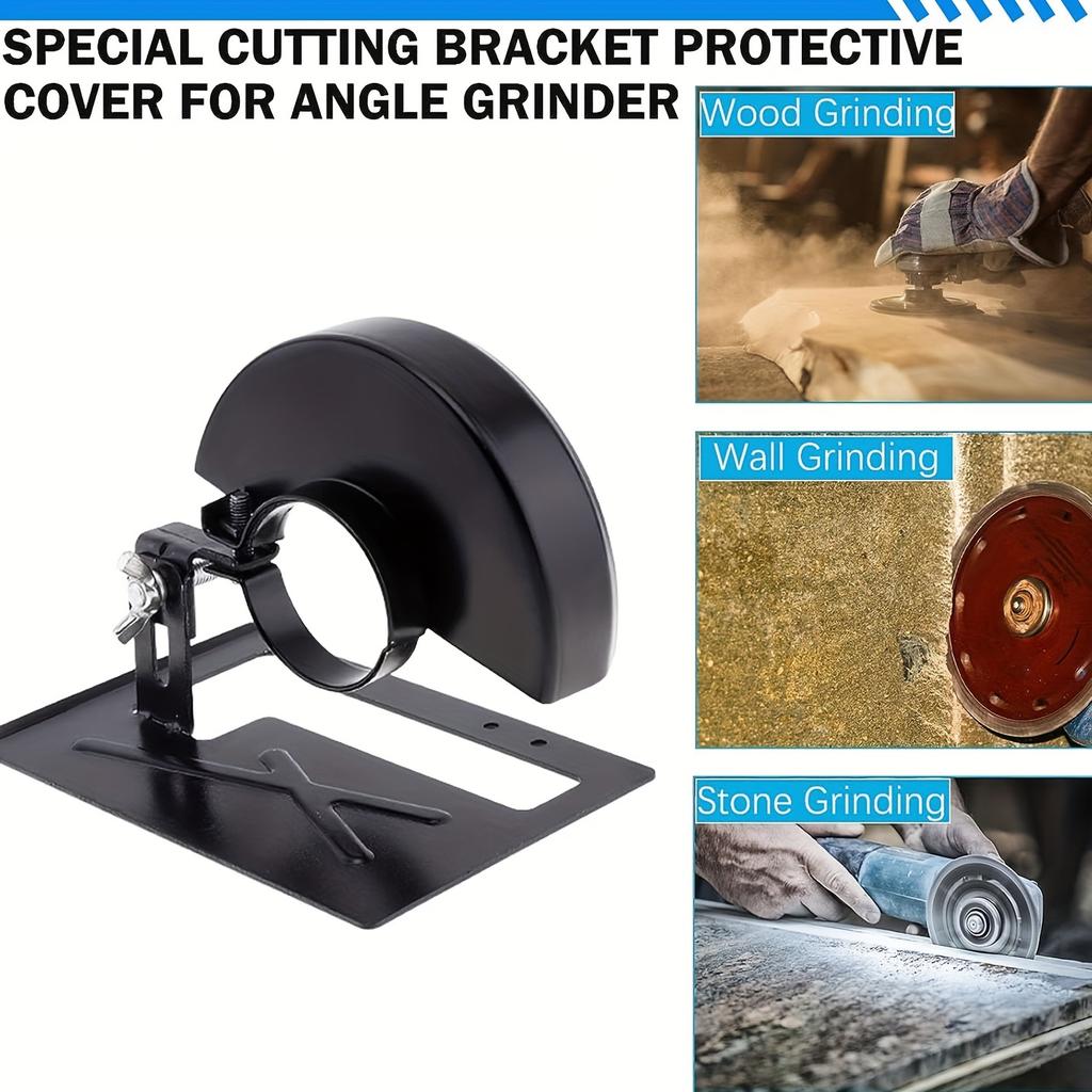 Cutting Bracket Protective Cover for Angle Grinder, Angle Grinder Tool Include Angle Grinder Stand and Protective Shield Cove