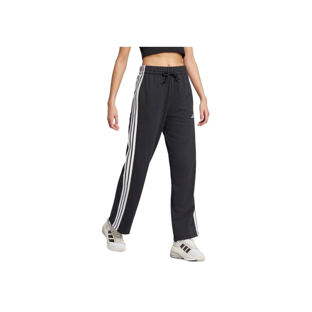 New Adidas Free Shipping With AdiClub Essentials 3 Stripes Open Hem French Terry Pants JW7182