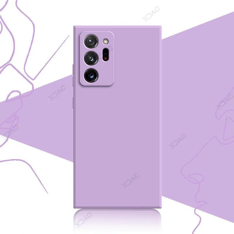 Cute Fashion Cover Cases for Samsung Galaxy Note 9 10 20 Plus Ultra SamsungNote20Ultra 5G 360 Soft Square Liquid Silicone Shield