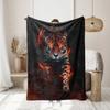 1PC Leopard Pattern Flannel Blanket, Soft, Skin-Friendly, Warm, Machine Washable, Suitable for Sofa, Bed, Office, Camping,Travel