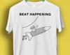 Beat Happening Cat And Rocket Rock Meme Gift Funny Tee Style Unisex Gamer Cult Movie Music T Shirt P932