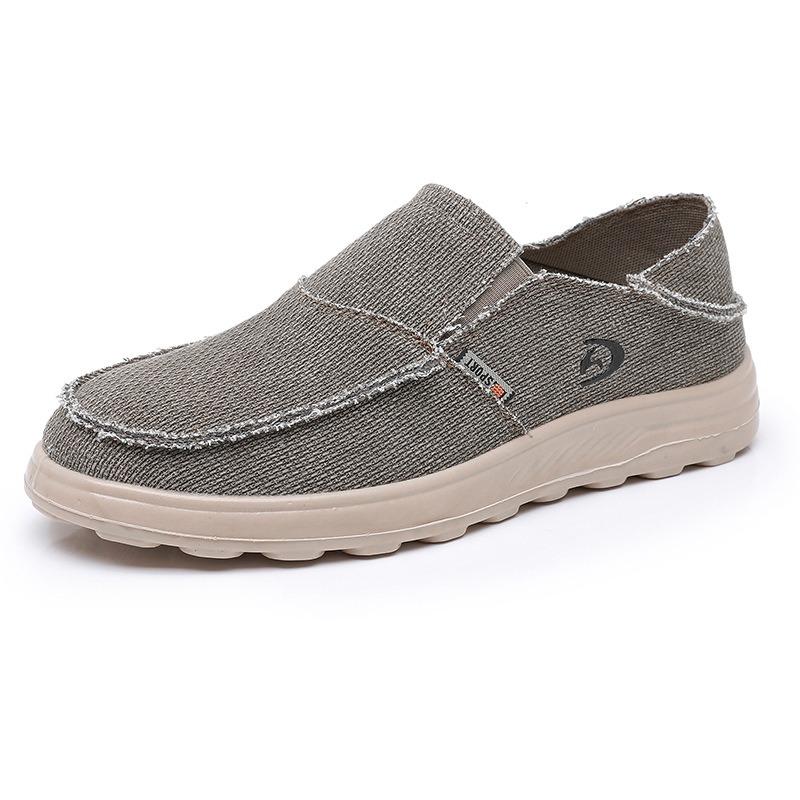 Spring new shoes men's casual canvas shoes one pedal breathable lightweight dual-purpose lazy shoes single shoes