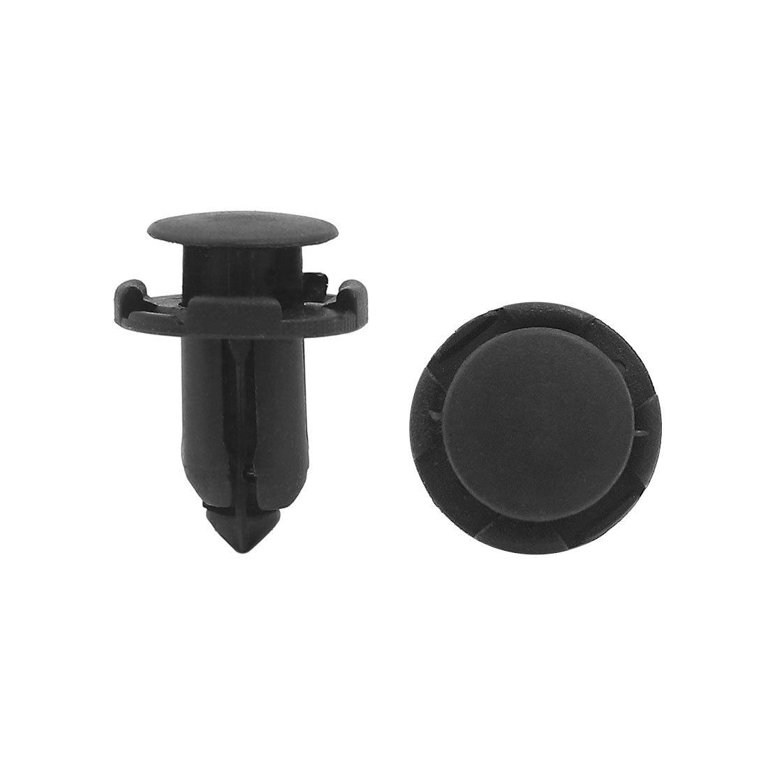 uxcell Clip/Rivet/Fastener 9mm Plastic Rivet Push Clip 40pcs 24x18mm чёрный