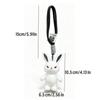 Lightweight Rabbit Keychain Soft Plush Doll Charm Evil Face Plush Keychain  Handbag