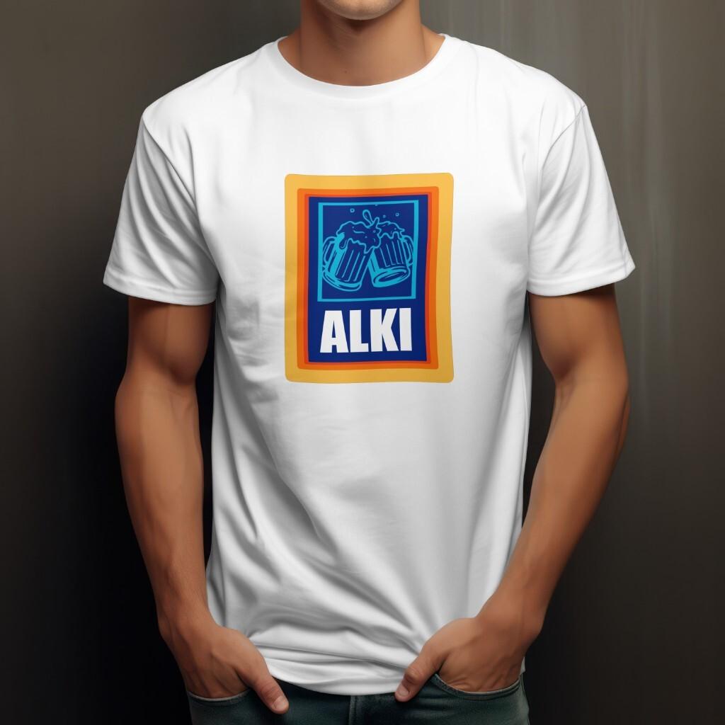 ALKI Funny Novelty Gift Tshirt Idea - Drinker Joke T Shirt Mens Womens Tees Top Father, Dad Beers 3XL