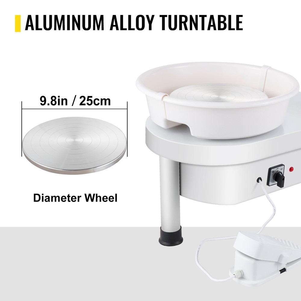 350W 25CM Electric Ceramic Plate Ceramic Machine Working Clay Art DIY