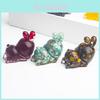 Crystal Rabbit Figurine Gift For Home Office Decor With Natural Gemstone Material
