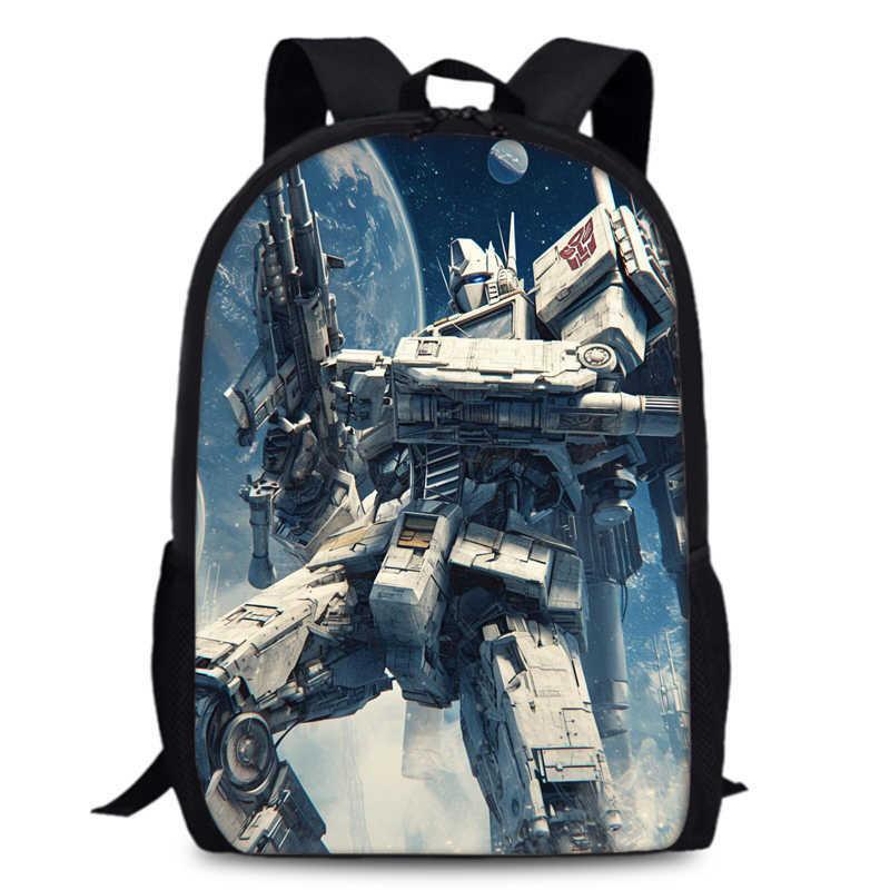 Transformers One 15-inch Durable Polyester Backpack For Students Unisex School Bag
