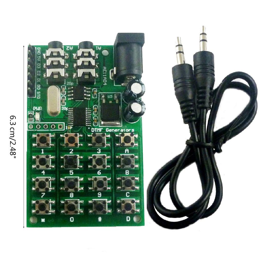 AE11A04 DTMF Voice Decoders Module Voice Input Interface with LED Indicator For MT8870/CE004/CE005/CE023/AD22B04