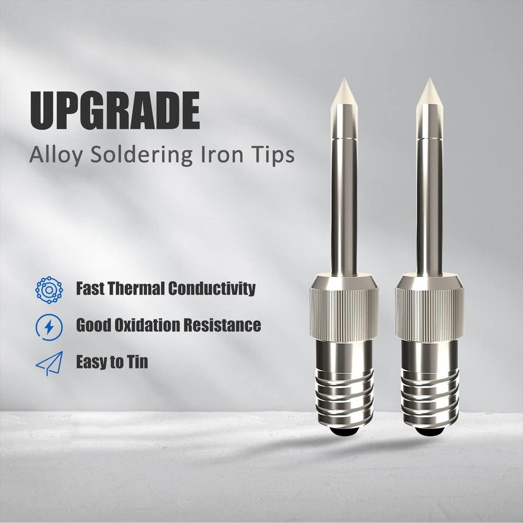 3Pcs E10 Interface Soldering Iron Tips Welding Tips USB Soldering Tip Set Welding Head Soldering Tools Branding Iron