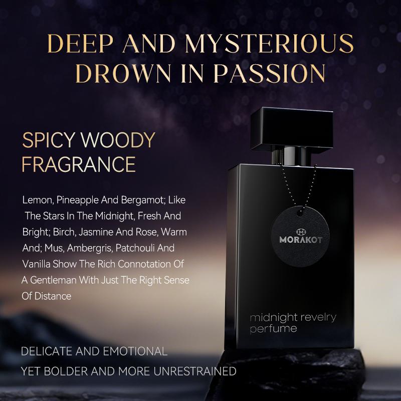 MORAKOT Midnight Revelry Parfém pro muže 50 ml – Kořeněný Dřevitý Dlouhotrvající EDT