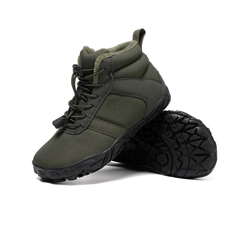 Children Warm Snow Boots Kids Winter Cotton Shoes Non-slip Snow Outdoor Warm Plush Boots High Top Warm Furry Footwear Waterproof Warm Sneakers