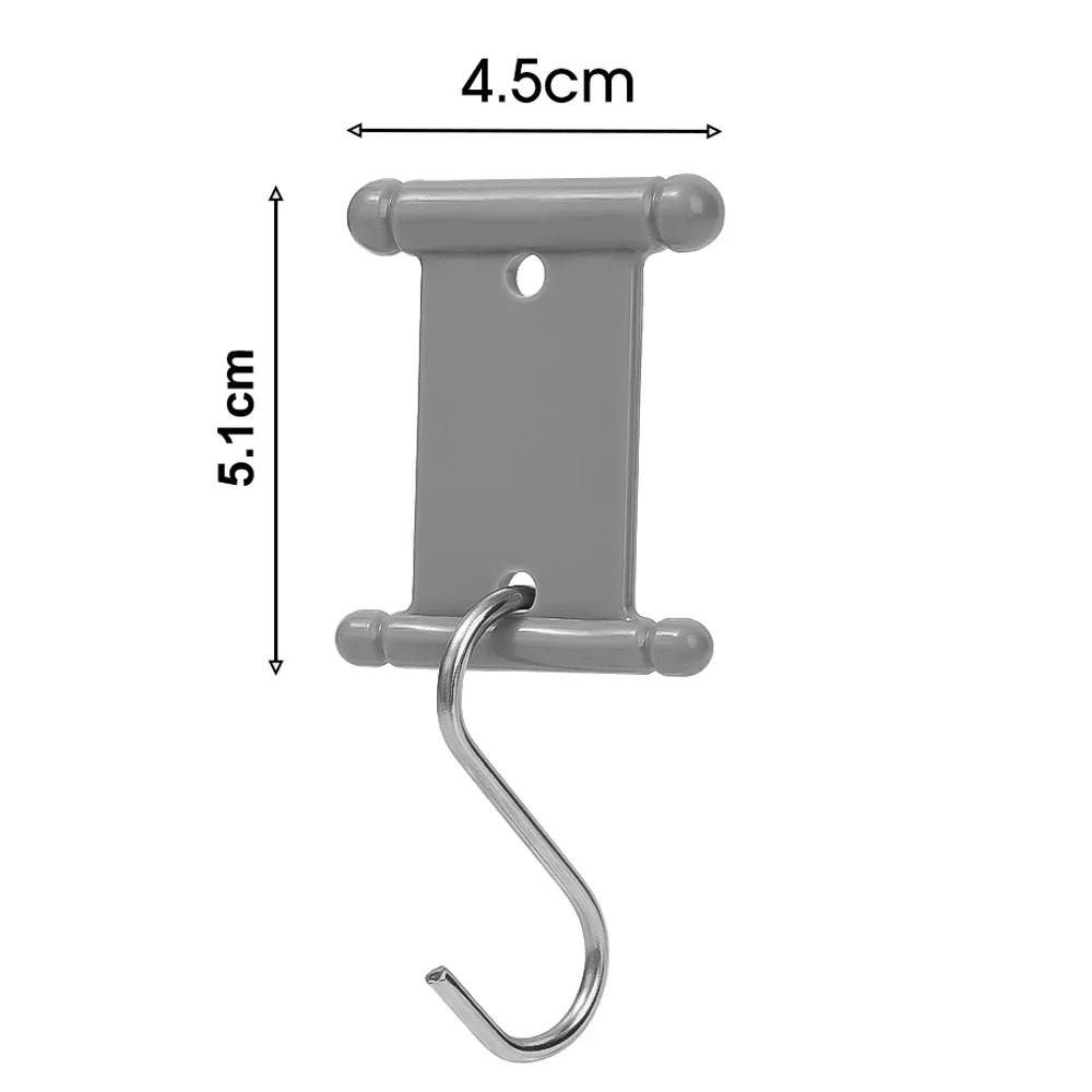 S Shaped Camping Awning Hooks Clips RV Tent Hangers Light Hangers with Holes for Caravan Camperb Accessories