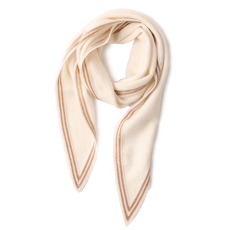 Korean Style Cashmere Triangle Scarf - Spring & Autumn Knitted Neck Gaiter, Winter Warmth