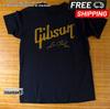 Gibson Les Paul Modell Logo Schwarz Unisex T-Shirt Größe S-5XL