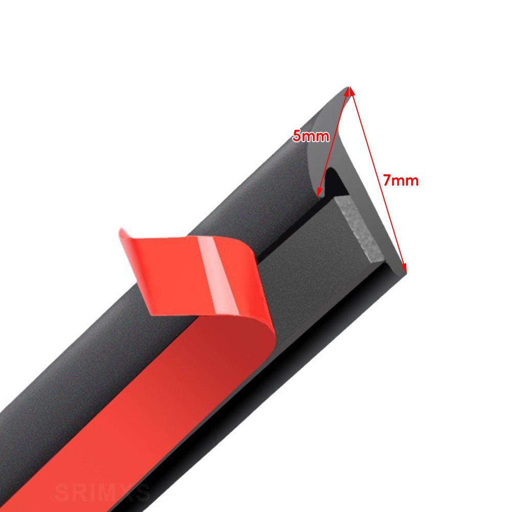Bil Fender Flare Arch Seal Strip Liten lutande gummi T-Type Tätning Kant Gap Strips Vattentäta ljudisolerade skyddsremsor