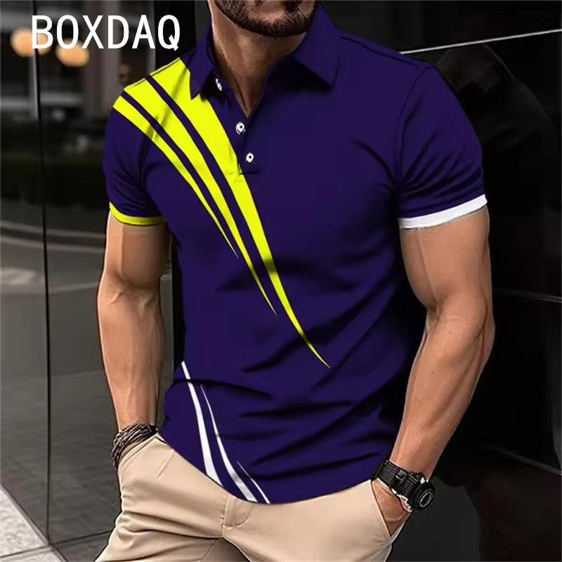 Polo Shirt High Quality Polo Shirt Summer Short Sleeve Collar Button